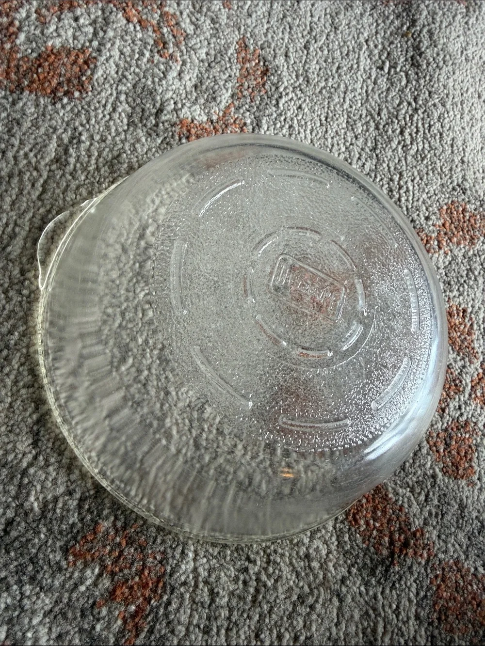 Vintage Glasbake 218 Etched 6-Inch Clear Round Casserole Dish (No Lid)